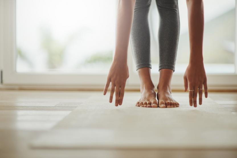 Women doing yoga